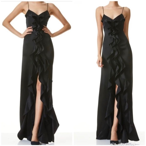 Alice & Olivia Ruffle Long Dress - Picture 1 of 1